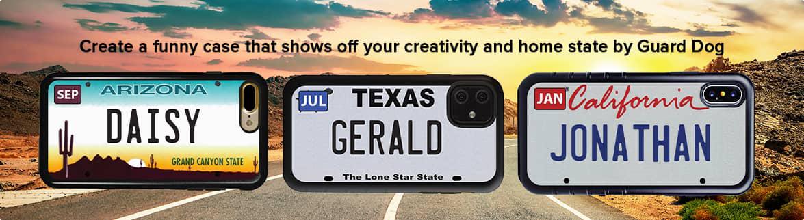 Choose license plate phone cases